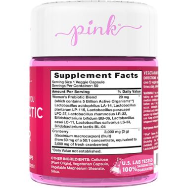 Pink&reg; Renew You Probiotic For Her 50-Count Veggie Caps. View a larger version of this product image.