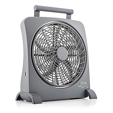 O2COOL&reg; 10-Inch Smart Power Fan in Grey. View a larger version of this product image.