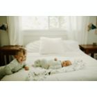 Alternate image 2 for goumi&reg; Organic Cotton Botanical Nursery Blanket in Green/White