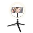 Alternate image 2 for 10-Inch Diameter LED Selfie Ring Light in Matte Black