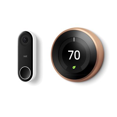 nest doorbell and thermostat bundle