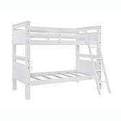 Devon Twin Over Twin Bunk Bed in White