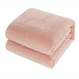 Cloud Filled Full 3-Piece Reversible Full Comforter Set in Pink