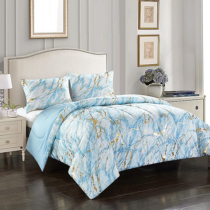 Piece Reversible Twin Xl Comforter Set, Blue And Grey Twin Xl Bedding