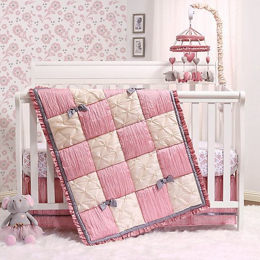 Alternate image 1 for The Peanutshell™ Bella 3-Piece Crib Bedding Set in Pink