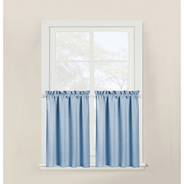 Wamsutta&reg; Hotel 2-Pack 45-Inch Window Curtain Tier Pair in Blue. View a larger version of this product image.