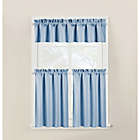 Alternate image 1 for Wamsutta&reg; Hotel 2-Pack 45-Inch Window Curtain Tier Pair in Blue