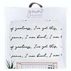 Alternate image 1 for goumi&reg; Organic Cotton &quot;You Are Loved&quot; Nursery Blanket in Black/White