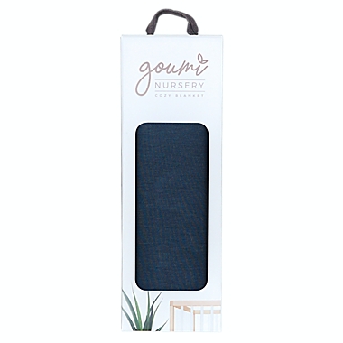 goumi&reg; Organic Cotton Receiving Blanket in Midnight. View a larger version of this product image.