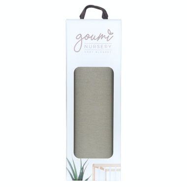 goumi&reg; Organic Cotton Receiving Blanket in Moss. View a larger version of this product image.