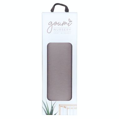 goumi&reg; Organic Cotton Receiving Blanket in Grey. View a larger version of this product image.