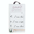 Alternate image 2 for Goumi&reg; Organic Cotton You Are Loved Crib Sheet in Black/White