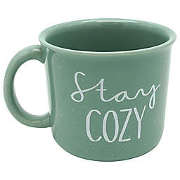 Stay Cozy 14 oz. Coffee Mug in Green