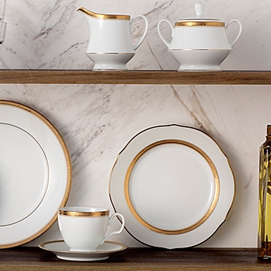 Noritake&reg; Stavely Gold Covered Sugar Bowl. View a larger version of this product image.