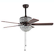 Safavieh Nori 52-Inch 6-Light Ceiling Fan in Oil Rubbed Bronze with Pull Chains