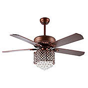 Safavieh Kelso 52-Inch 3-Light Ceiling Fan in Oil Rubbed Bronze with Remote Control