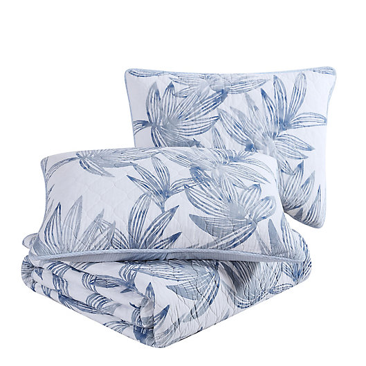 Alternate image 1 for Tommy Bahama® Kayo 3-Piece Reversible Quilt Set in Blue