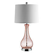 Safavieh Finnley Glass Table Lamp in Blush