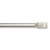 Cambria&reg; Luxe Prism Curtain Rod Hardware in Brushed Nickel