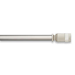 Cambria® Luxe Prism Curtain Rod Hardware in Brushed Nickel