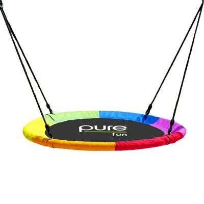 Pure Fun&reg; 40-Inch Rainbow Flying Saucer Swing