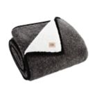 Alternate image 0 for UGG&reg; Sherpa Blanket in Black Melange