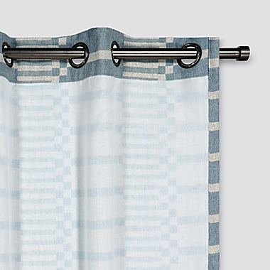 Urban Thread&reg; Ranchester 108-Inch Grommet Room Darkening Curtain Panel in Blue (Single). View a larger version of this product image.