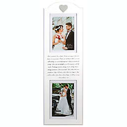 Malden® Corinthians Mr. & Mrs. 2-Photo Picture Frame in White