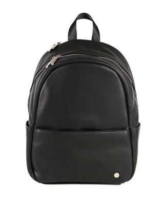 black leather diaper bags