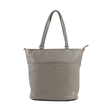 Little Unicorn Citywalk Faux Leather Diaper Tote in Brown. View a larger version of this product image.