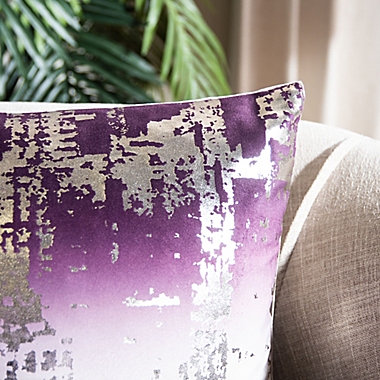 Safavieh Rensia Oblong Throw Pillow in Purple/Silver. View a larger version of this product image.