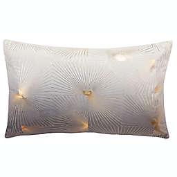 Safavieh Loran Oblong Throw Pillow in Grey/Gold
