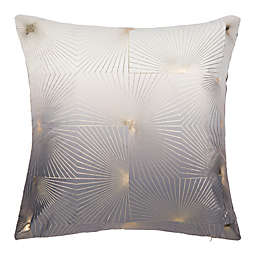 Safavieh Loran Square Throw Pillow in Grey/Gold