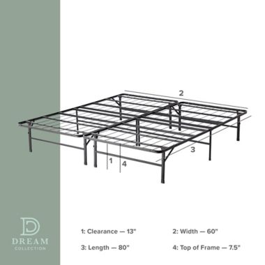 Dream Collection&trade; by LUCID&reg; Platform Bed Frame in Black. View a larger version of this product image.