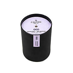 Calyan Wax Co. Lavender + Bergamot Glass Tumbler Soy Candle in Matte Black