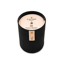 Calyan Wax Co. Home + Holiday Glass Tumbler Soy Candle in Matte Black