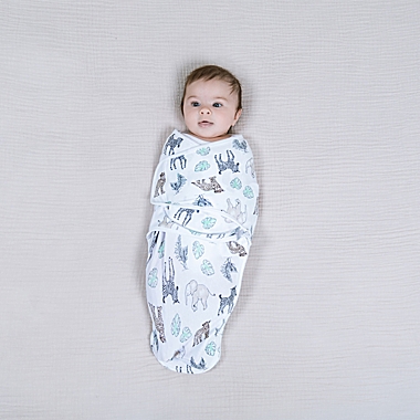 aden + anais&trade; essentials easy swaddle&trade; Size 0-3M 3-Pack Wrap Swaddles in Grey. View a larger version of this product image.