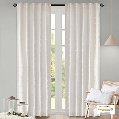 Urban Habitat 63-Inch Rod Pocket/Back Tab Brooklyn Window Curtain Panel in Ivory (Single). View a larger version of this product image.