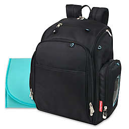 Fisher Price® Kaden Super Cooler Backpack Diaper Bag in Black