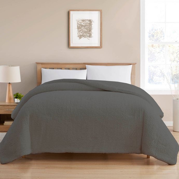 Reversible Sherpa Comforter Bed Bath and Beyond Canada