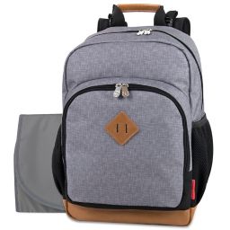 Fisher-Price® Grayson Diaper Backpack in Grey