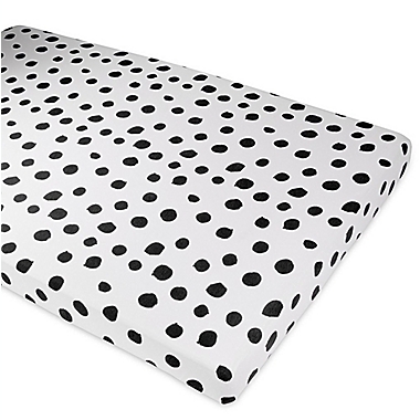 Ely&#39;s &amp; Co.&reg; 2-Pack Abstract Jersey Crib Sheets in Black. View a larger version of this product image.