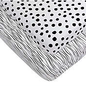 Ely&#39;s &amp; Co.&reg; 2-Pack Abstract Jersey Crib Sheets in Black