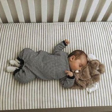 Ely&#39;s &amp; Co.&reg; 2-Pack Waterproof Crib Sheets in Taupe. View a larger version of this product image.