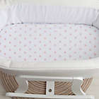 Alternate image 4 for Ely&#39;s &amp; Co.&reg; 2-Pack Stars Jersey Cotton Bassinet Sheets in Mauve