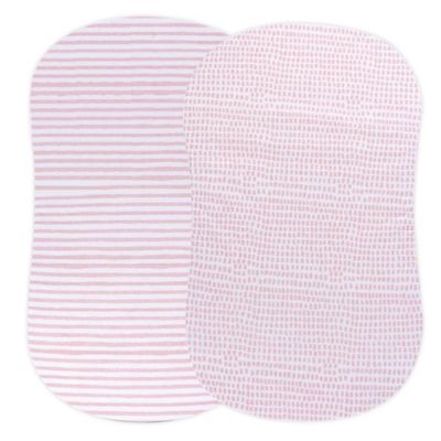 Ely&#39;s &amp; Co.&reg; 2-Pack Waterproof Bassinet Sheets in Mauve