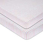 Alternate image 0 for Ely&#39;s &amp; Co.&reg; 2-Pack Waterproof Crib Sheets in Mauve