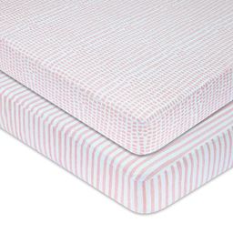 Ely's & Co.® 2-Pack Waterproof Crib Sheets in Mauve