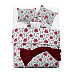 Alternate image 2 for Antique Poinsettia 7-Piece Reversible Full/Queen Comforter Set in Green/Red