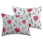 Alternate image 3 for Antique Poinsettia 7-Piece Reversible Full/Queen Comforter Set in Green/Red